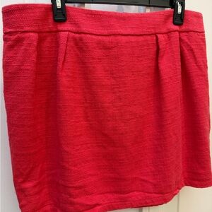 Chic Red Mini Skirt! #Nightout!